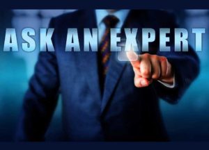 A business professional points towards the viewer, encouraging viewers to seek RTO training expertise.
