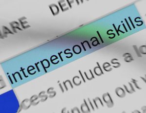 A document highlights interpersonal skills, essential for effective RTO training.
