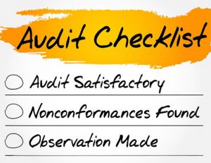 A completed audit checklist demonstrates effective vet compliance procedures.