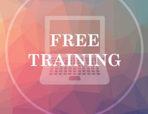 A laptop screen displays 'FREE TRAINING', highlighting a key topic in the discussion of fee-free TAFE.