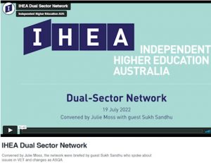 Sukh Sandhu speaks at the IHEA Dual-Sector Network conference about changes in the vet sector.